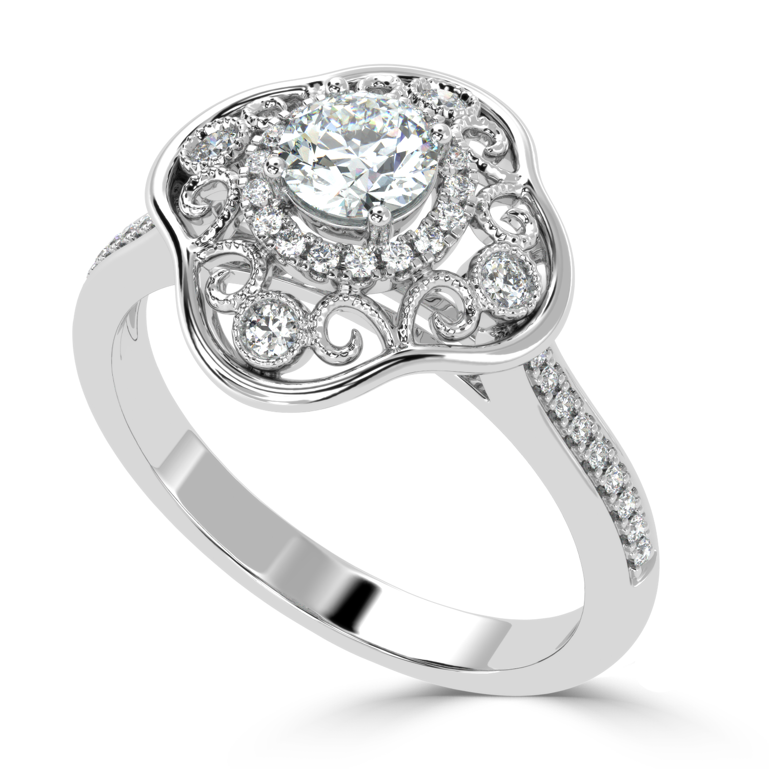 Shop Now 0.53Ct Fancy Natural Diamond Ring |  SolitaireKart